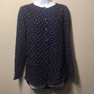 New. Never worn. Long sleeve blue top.